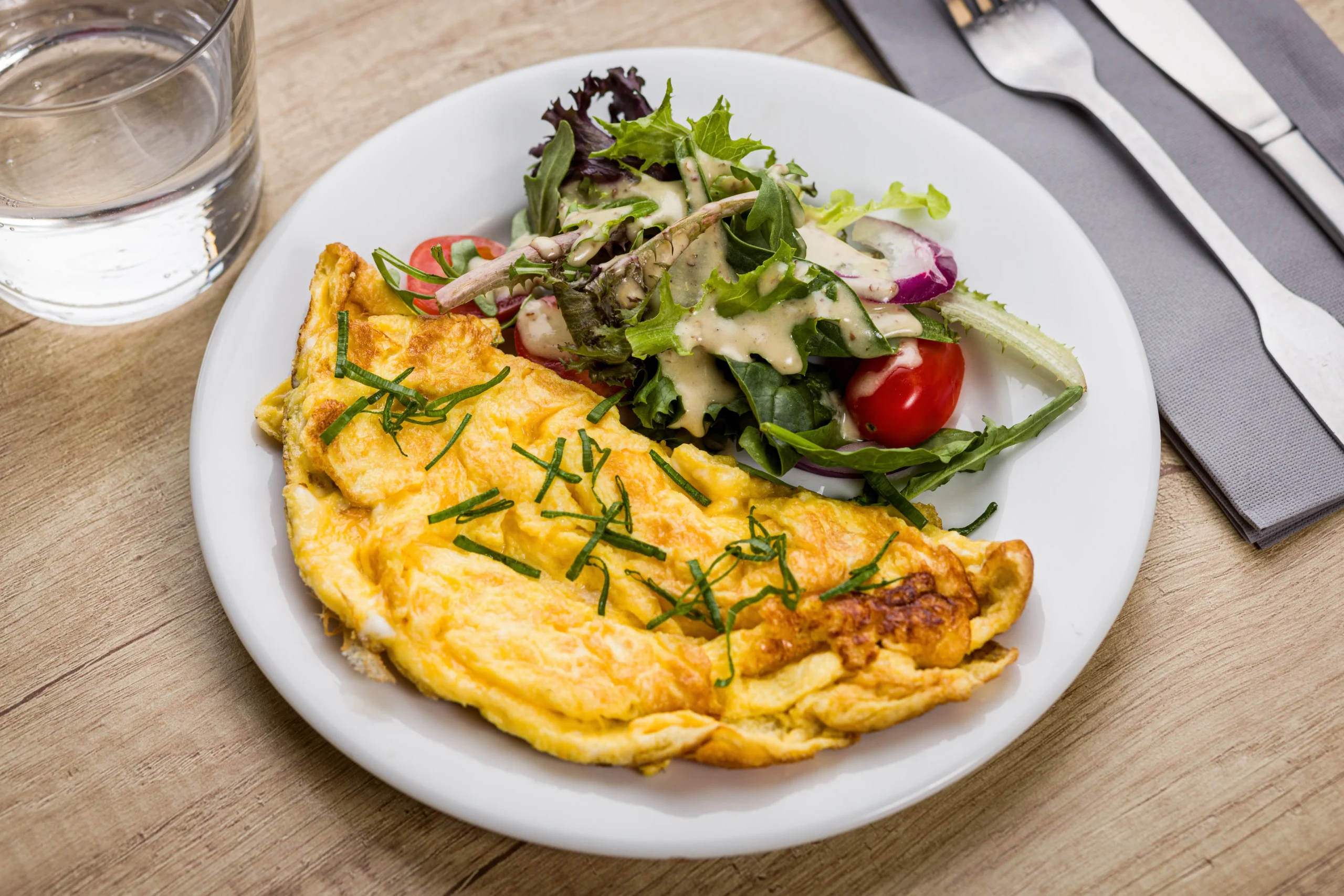 Petit-déjeuner omelette restaurant l'Arena Toulouse Eurocentre