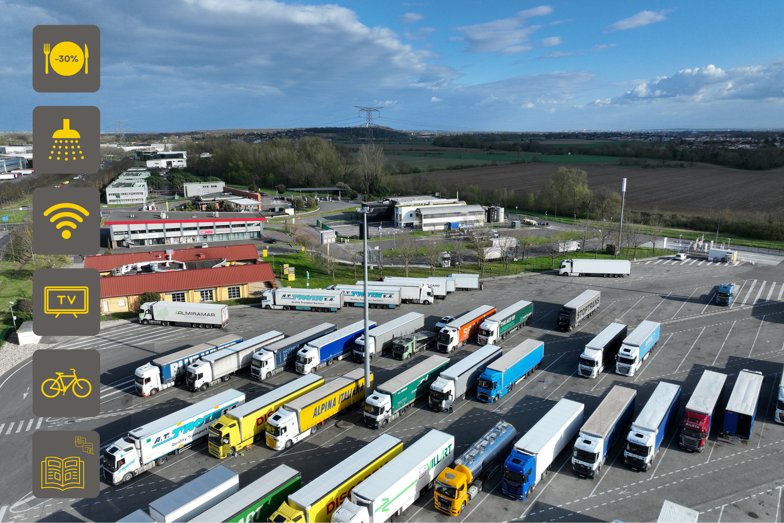Parking poids lourds sécurisé Truck Arena 31 Toulouse Eurocentre