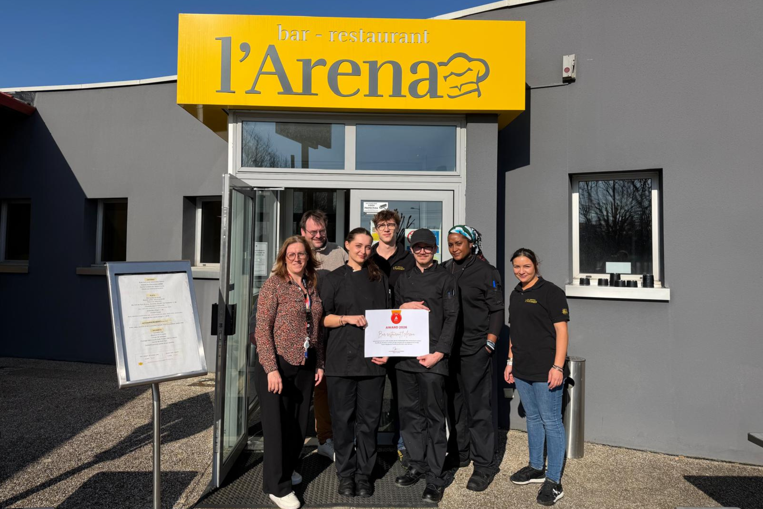 Équipe restaurant l'Arena service continu Toulouse Eurocentre Castelnau-d'Estrétefonds