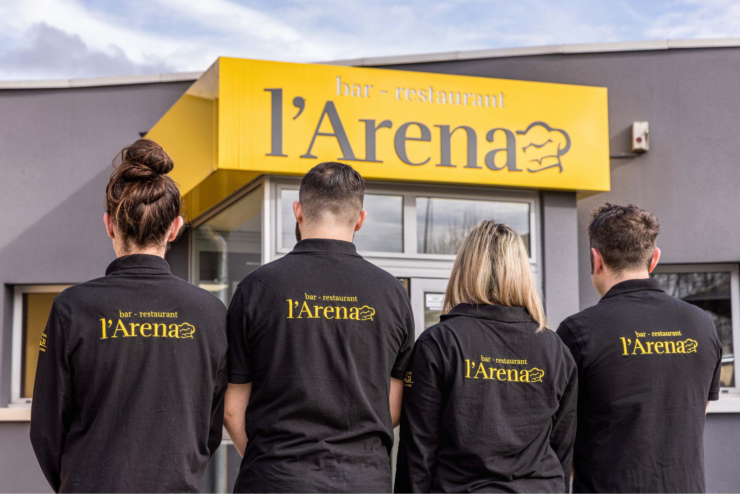 Équipe restaurant l'Arena service continu Toulouse Eurocentre Castelnau-d'Estrétefonds